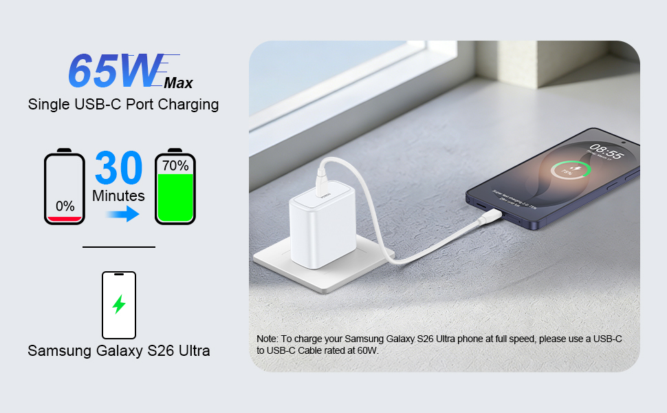 s26 ultra fast charger 60w
