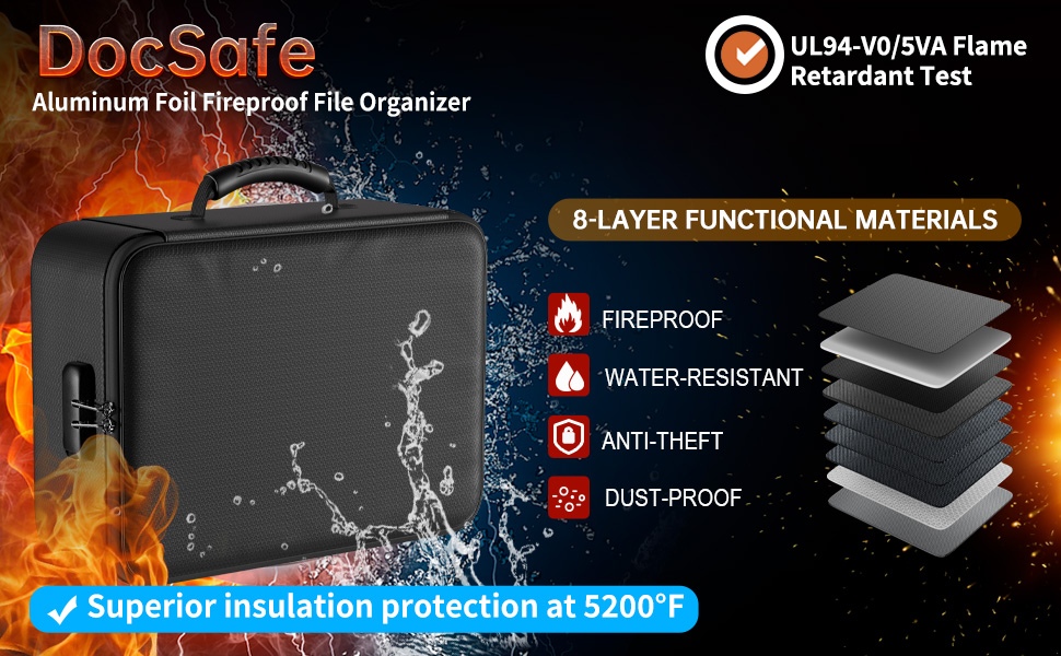 fireproof document bag