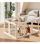 Clear Acrylic Dog Playpen - 11.6 sq.ft, 24