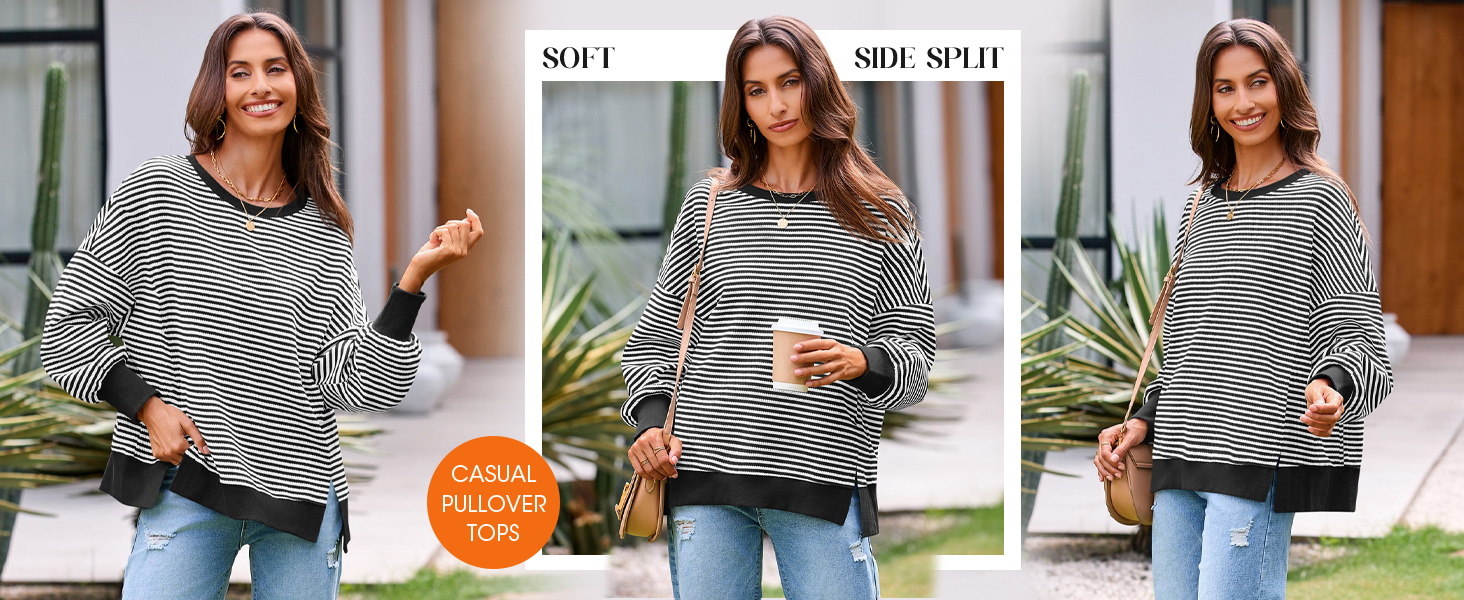 Fisoew Women's Fall Oversized Sweatshirt