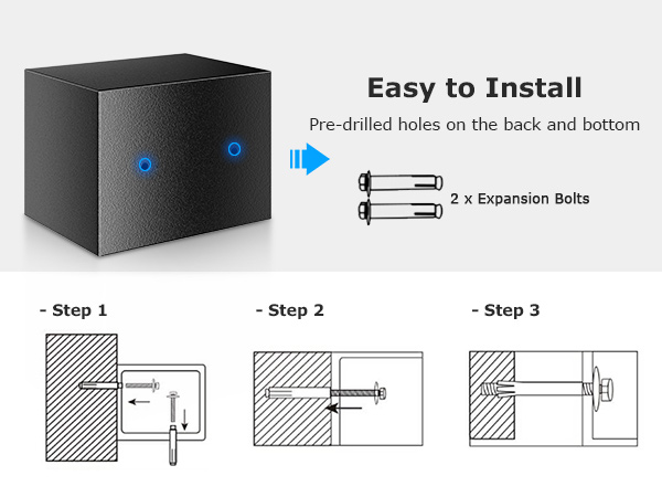 Bonsaii Safe Lock Box with Keys