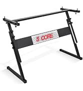 5 CORE Keyboard Stand Z Style Adjustable Electric Piano Riser Foldable & Sturdy Lift Holder For 5...