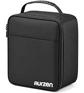 Aurzen Projector Carrying Case, Padded Travel Bag with Adjustable Velcro Dividers & Securing Stra...