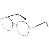 ZanyLen Blue Light Blocking Glasses Woman Trendy Metal Frame Womens Eyeglasses