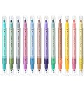 WRITECH Dual Tip Highlighter Markers: Aesthetic Fine & Chisel Tip Pastel Vintage Marker Multicolo...
