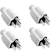 3 Prong Replacement Plug, Replacement Plug Male Plug end Replacement 3 Prong, Grounding Plug, 15A...