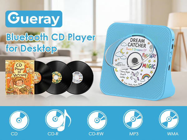 cd player bluetooth gueray