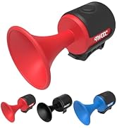 Electric Bicycle Horn with USB Port, Red and Black, Portable Bike Accessory