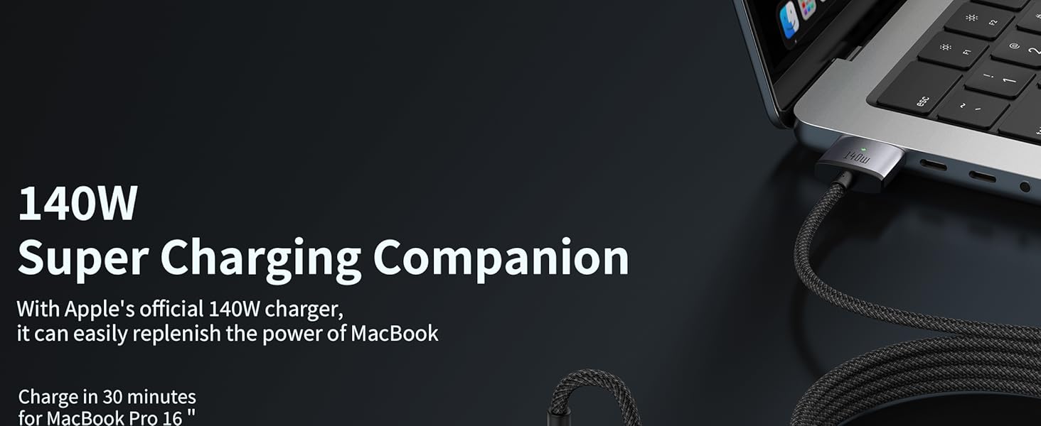 USB C to Magnetic 3 cable 140W USB C to Mag safe 3 cable 6ft charger adapter power