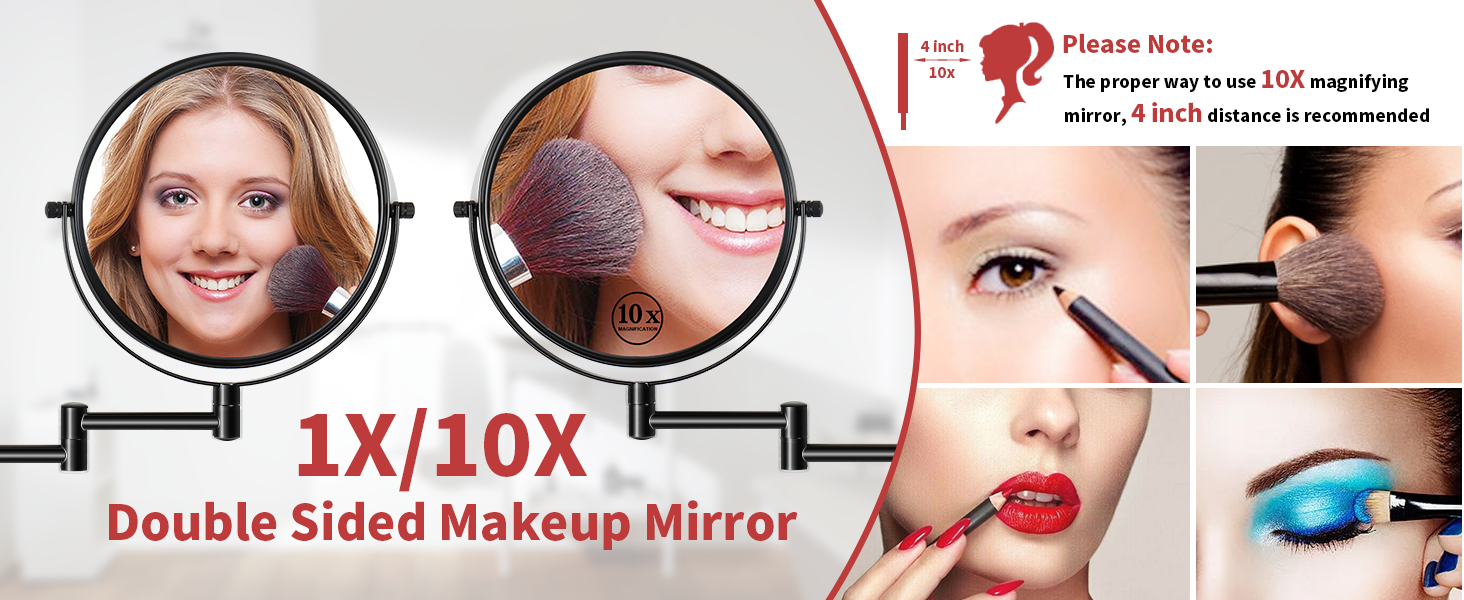 wall mount magnifying mirror