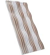 Large Acoustic Wall Panels 47.2"x23.6"x1.57"4-Pack,3D DIY Wave Sound Proof Panels for Walls, Peel...