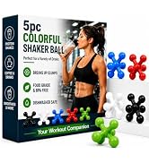Hydro2Go Shaker Balls for Protein Shakes, 5 Pack, BPA-Free Plastic 2.15 Inch Dishwasher Safe Mixe...