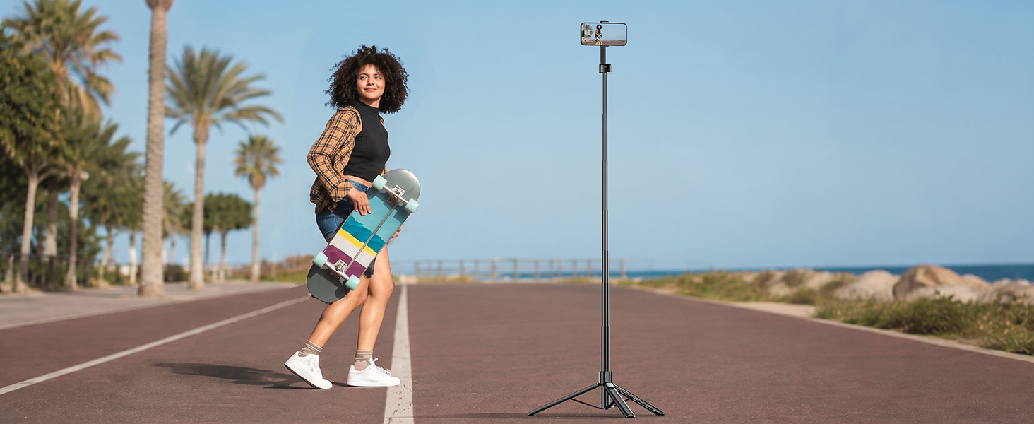 magnetic tripod tripode for iphone selfie stick compact travel portable tripod content creators