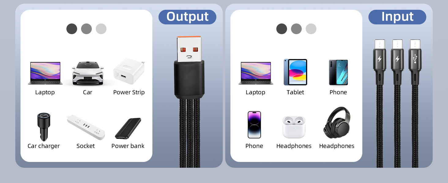 type c multi charging cable
