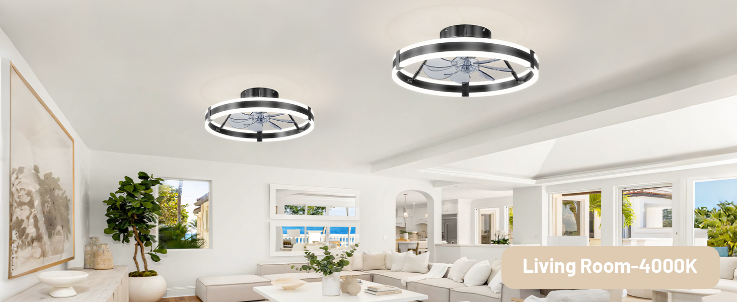 bedroom ceiling fan low profile