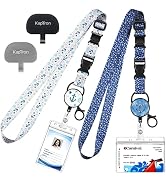 Kaptron Cruise Lanyard For Ship Cards: 2 Pack Adjustable Lanyard with Badge Reel Waterproof ID Ho...