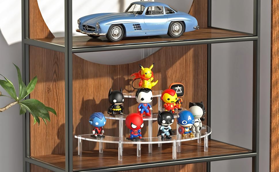 acrylic display risers perfume organizer stand clear cupcake holder shelf dessert decoration