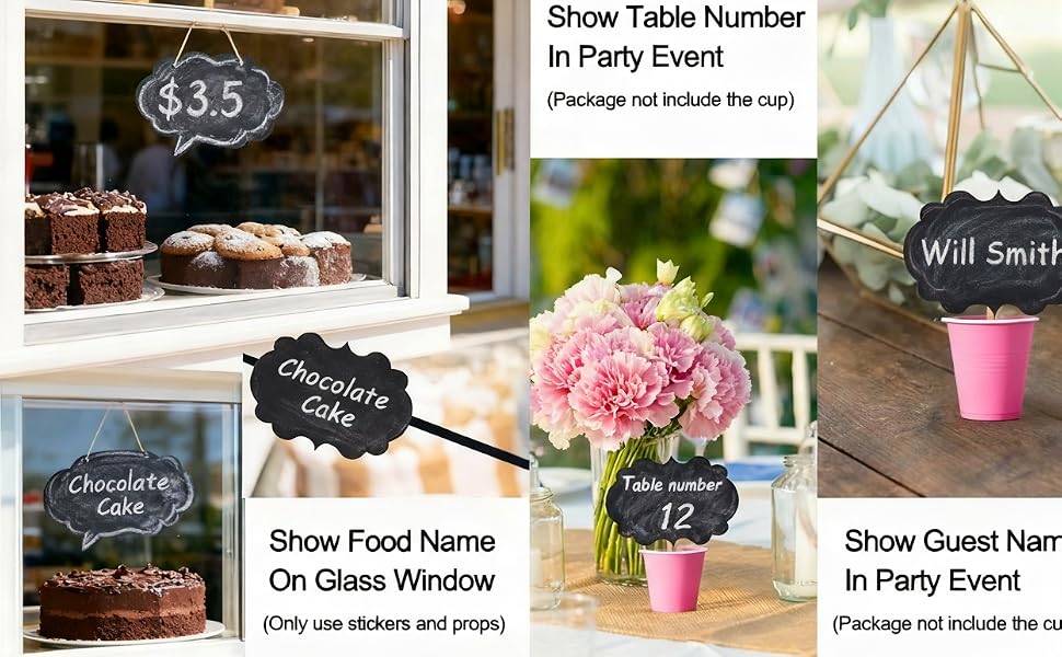 Writable Chalkboard Photo Booth Props