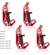 ChimimeDecor 4Pcs Shovel Mount for Roof Rack Red, Heavy Duty Shovel Holder for Truck, Metal Rubbe...