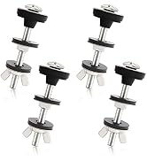 Universal Toilet Tank to Bowl Bolts Kit, Heavy Duty Toilet Bolts, Waterproof Stainless and Rubber...