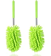 Microfiber Duster for Cleaning, Dusters with Telescoping Extension Pole, Extendable Washable Mini...