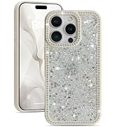 EYZUTAK for iPhone 16 Pro Max Case, Luxury Bling Shiny Glitter Sequin Phone Case with Sparkly Cry...
