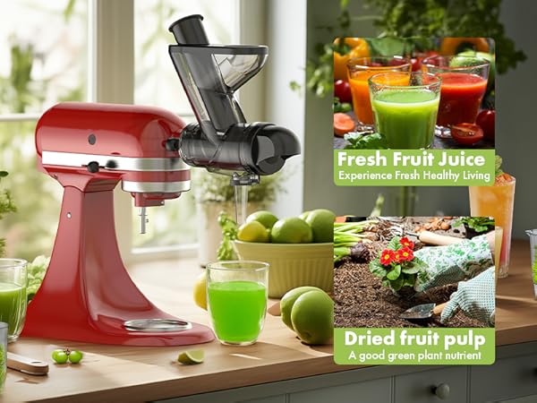 Masticating Juicer Attachment for KitchenAid Stand Mixer