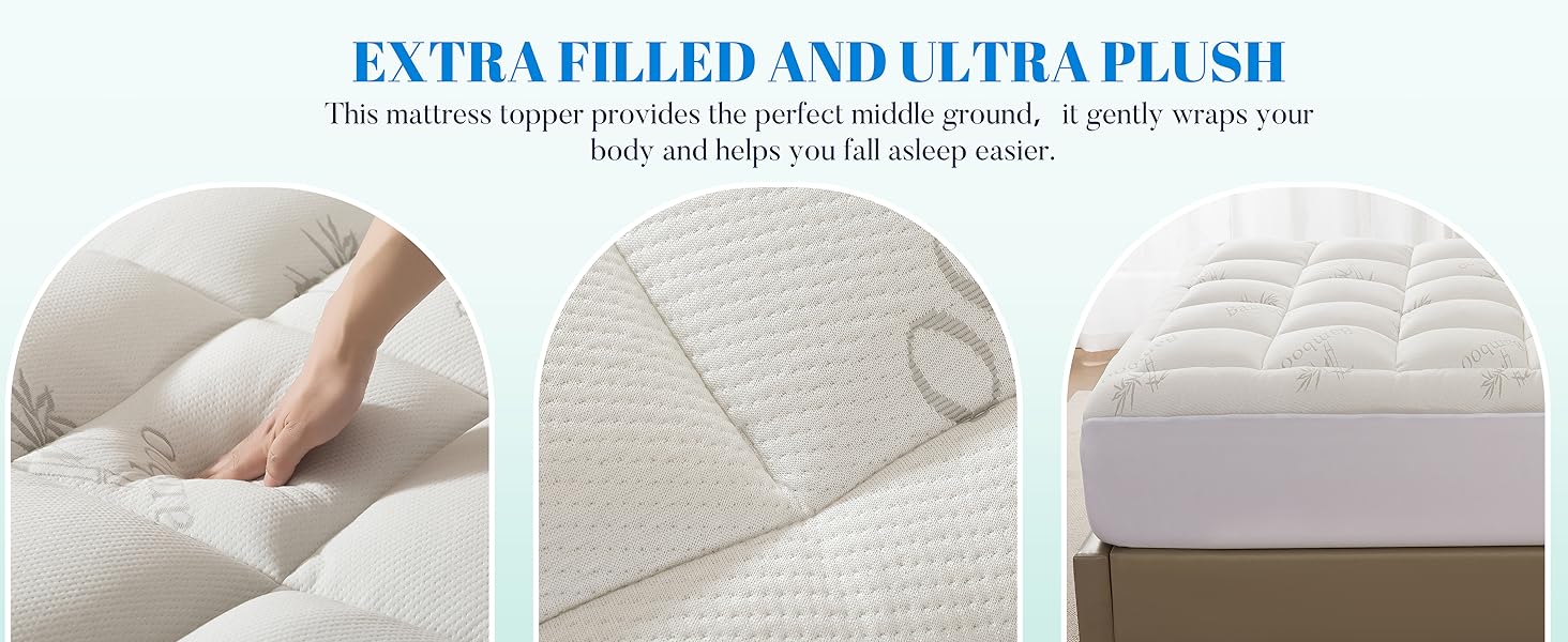 Mattress topper queen size bed
