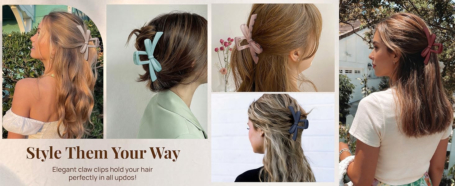 Cute Bow Claw Clip