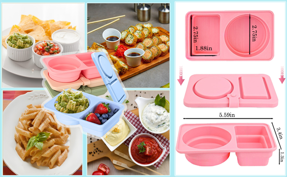 Silicone Reusable Snack Containers