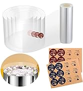 Cake Collars 4 x 394inch Acetate Rolls Clear Cake Strips Transparent Mousse Cake Collar Acetate S...