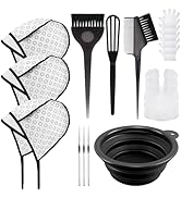 YOOVR 19PCS Hair Bleach Highlighting Kit with Hair Dye Brush and Bowl Set Color Whisk, Highlight ...