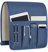 NB Sofa Armrest Organize remote holder bedside caddy organizer with 5 pockets,non-slip couch remo...