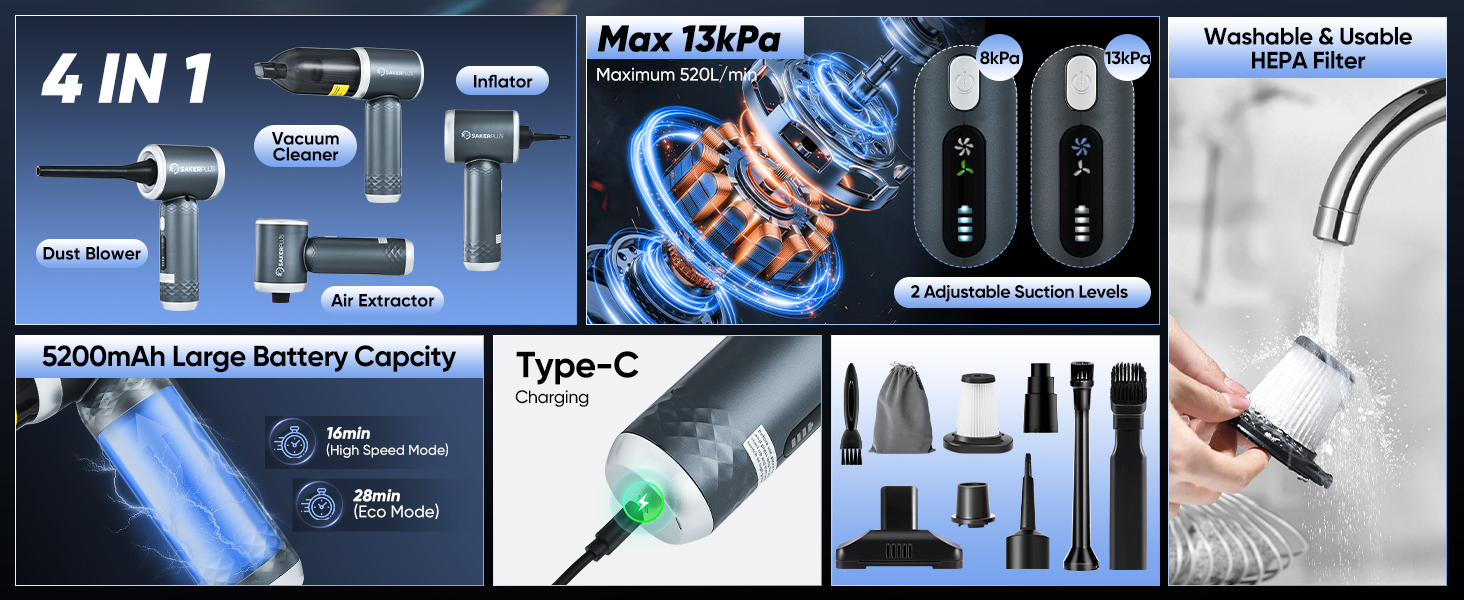 saker 3 in 1 vaccum cleaner