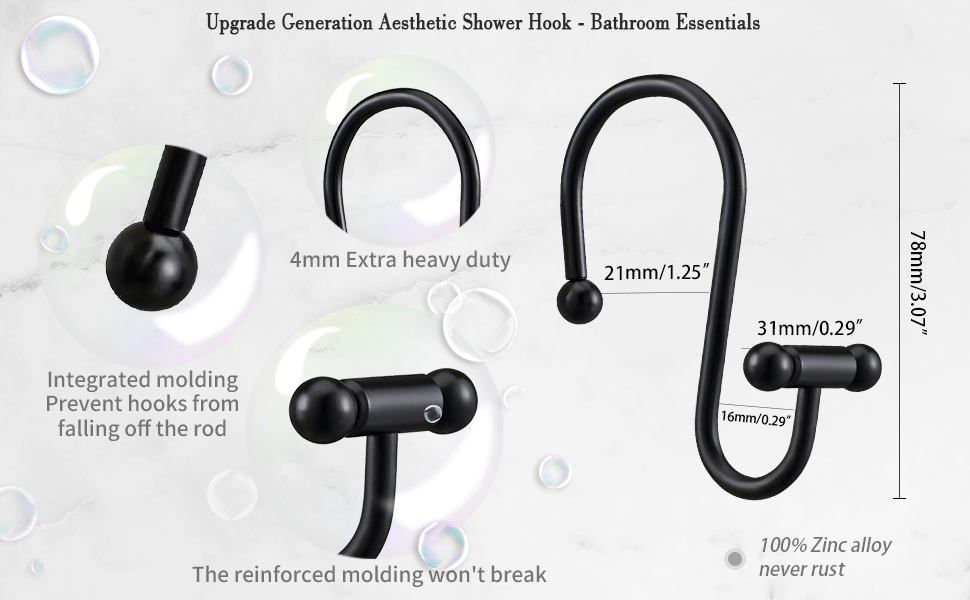 premium quality shower hook