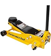Performance Tool W1627 3.5 Ton (7,000 lbs.) Capacity Low Profile Service Jack