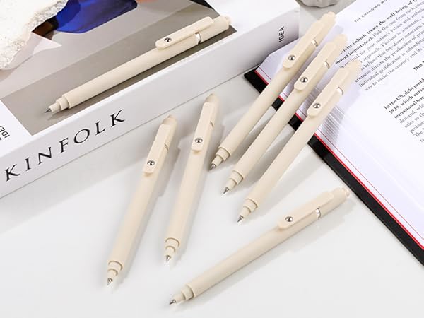 RIANCY Aesthetic Pens Beige Pens