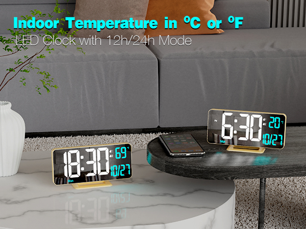 alarm clock with Temperature ? / ?