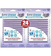SANI 360° Sani Sticks Drain Cleaner and Deodorizer, Enzyme Pipe Cleaners, Eliminate Odors, Preven...