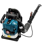 63CC 2-Stroke Backpack Gas Powered Leaf Blower, Commercial 2.7kW 4.3HP Powerful and Lightweight G...