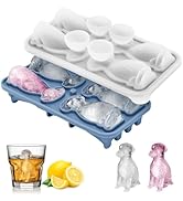 Silicone Ice Cube Tray,Golden Retriever 3D Large Ice Cube Molds for Whiskey,Cocktails,Wine,Juice ...