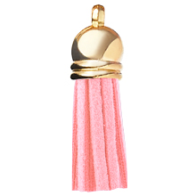 keychain pink tassel