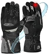 IRON JIA'S Winter Motorcycle Gloves - Cold Weather Waterproof & Windproof Warm Riding Gloves with...