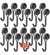 20Pack Magnetic Hooks, 30lbs+ Magnet Hooks 2026 Cruise Cabin Ship Essentials, Heavy Duty Strong S...