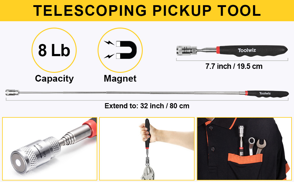 Extendable Magnetic Picking Tool