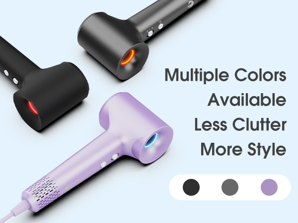 Multiple Colors Available Less Clutter, More Style 110000 RPM Hair Dryer