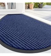 OLANLY Half Circle Front Door Mat Indoor Outdoor Entrance, Waterproof Heavy Duty Doormat, Fade Re...