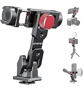 ATUMTEK Metal Phone Tripod Mount, Universal Aluminum Smartphone Mount Adapter with 3 Cold Shoe, 3...
