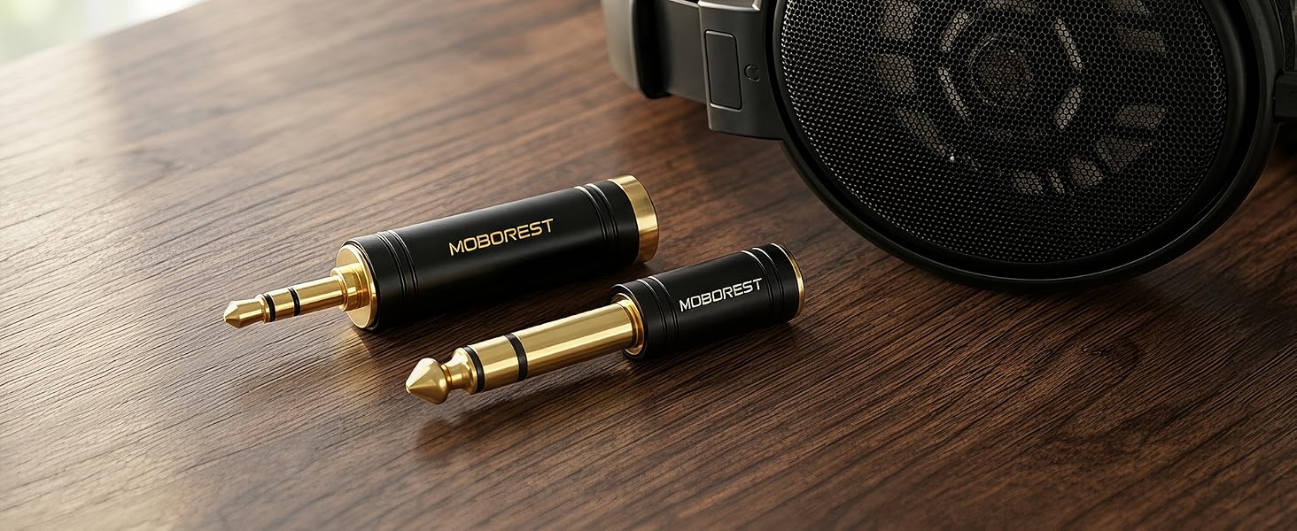 3.5mm to 1/4'' Stereo Audio Adapter, 3.5mm to 1/4'' (6.35mm) Headphone Adapter
