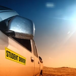 TOTOMO Student Driver magnet sticker sign under hot sun